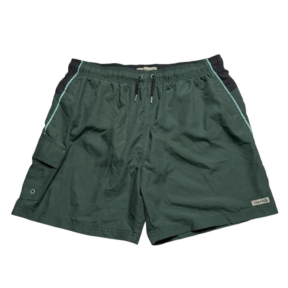 Laguna Swim Trunks Shorts Mesh Brief Liner Green Men’s Sz XL